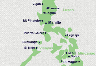 Carte des philippines - Asie